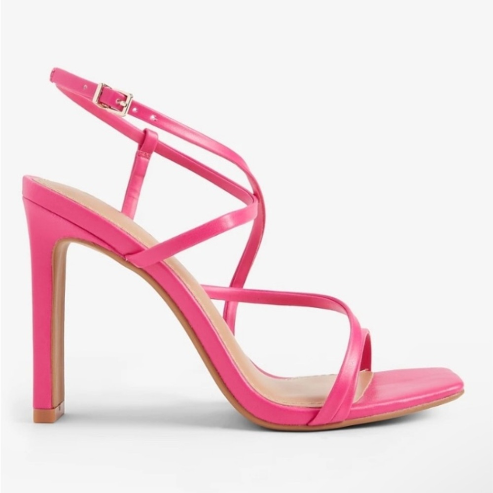 NWT - Express Strappy Heeled Sandals Pink size 9